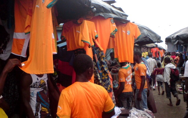 Les maillots de Côte d'Ivoire s'écoulent difficilement